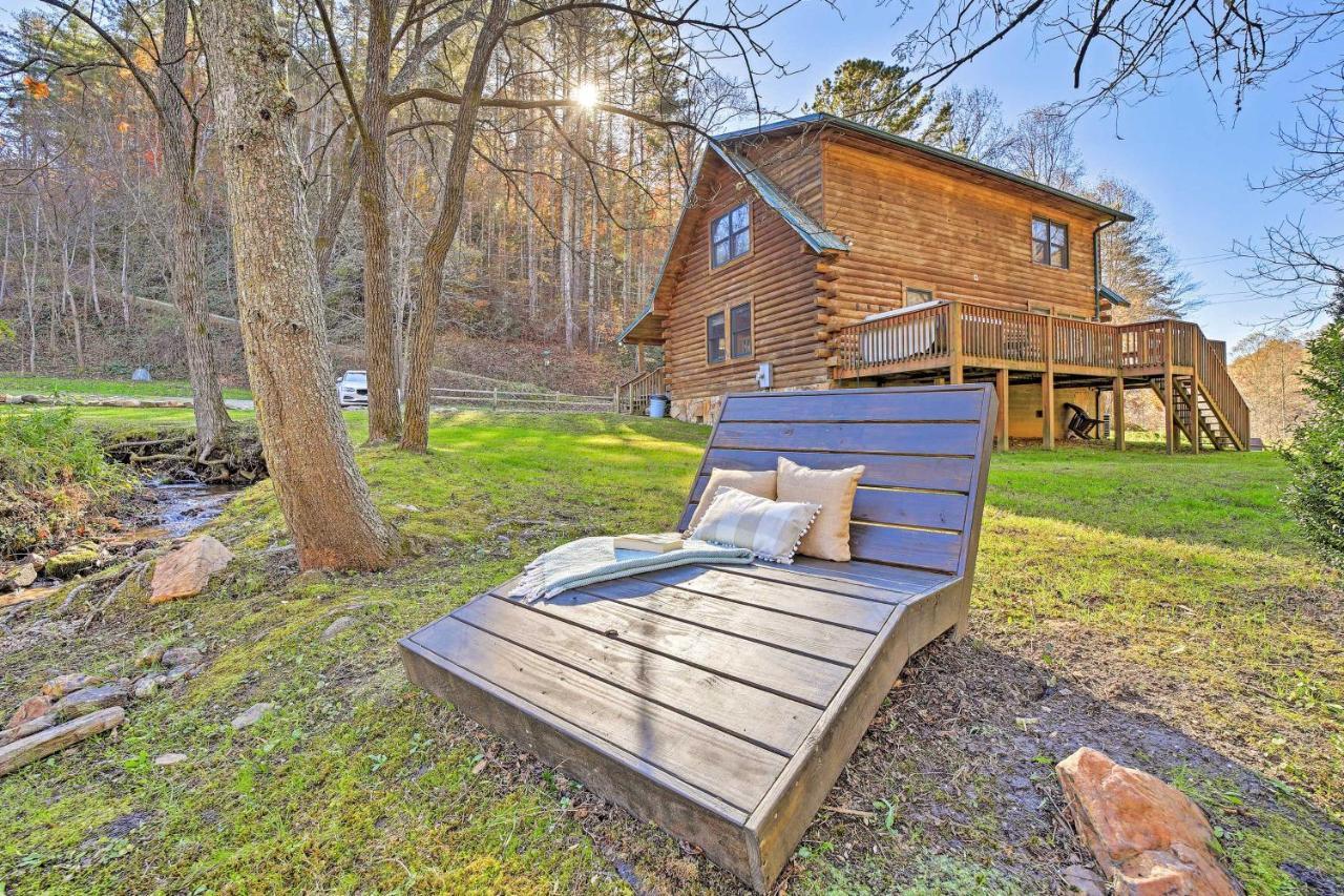 Creekside Bryson City Cabin With Private Hot Tub Экстерьер фото